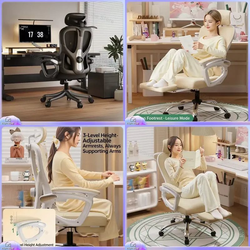 Pc Gaming Chair - Sedia da Gaming Ergonomica con Supporto