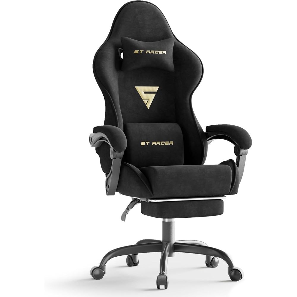 Pc Gaming Chair - Sedia da Gaming Ergonomica in Velluto