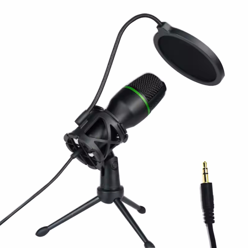 Pc Gaming Kit - Microfono a condensatore USB cablato per