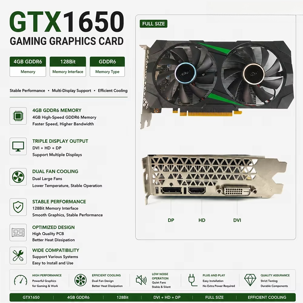 Pc Gaming Gtx 1650 - Scheda Grafica GTX 1650 4GB GDDR6