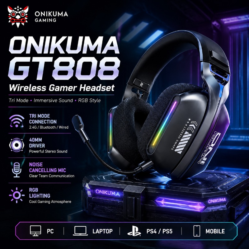 ONIKUMA GT808 Cuffie da gioco  - Pc Gaming Gigabyte recensione e prezzo