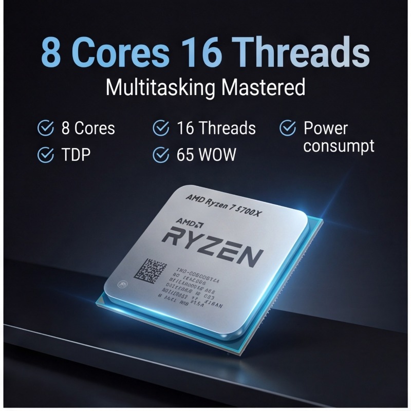 Processore AMD Ryzen 7 5700X p - Pc Gaming Ryzen 7 recensione e prezzo