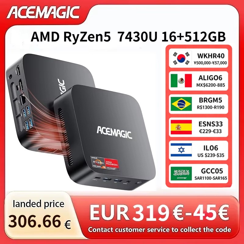 ACEMAGIC AMD Ryzen 5 7430U Min - Pc Gaming Ryzen 7 recensione e prezzo