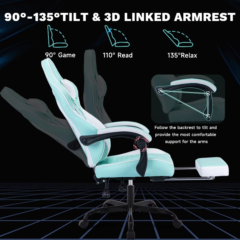 Sedia da Gaming con Massaggio, - Pc Gaming Chair recensione e prezzo