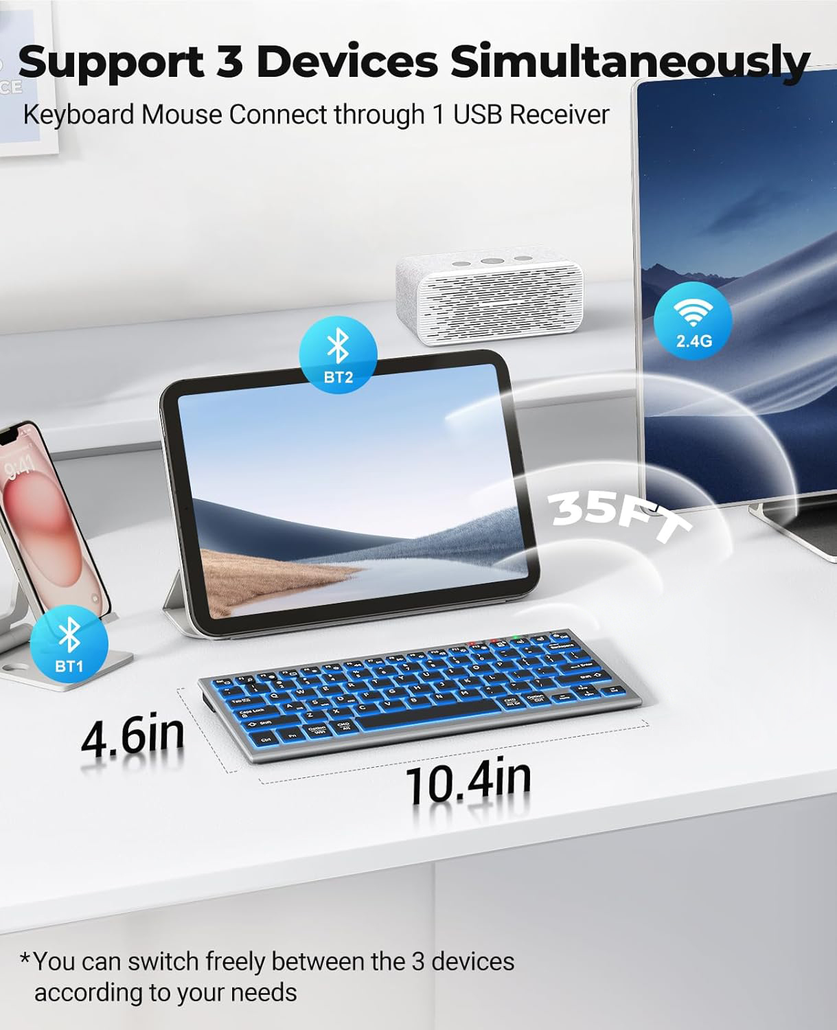 Tastiera wireless Bluetooth JO - Pc Gaming Windows 7 recensione e prezzo