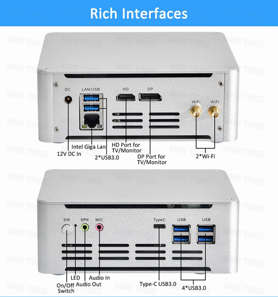 Mini PC Cube Win11 di 13a gene - Intel Cpu Core I7 recensione e prezzo