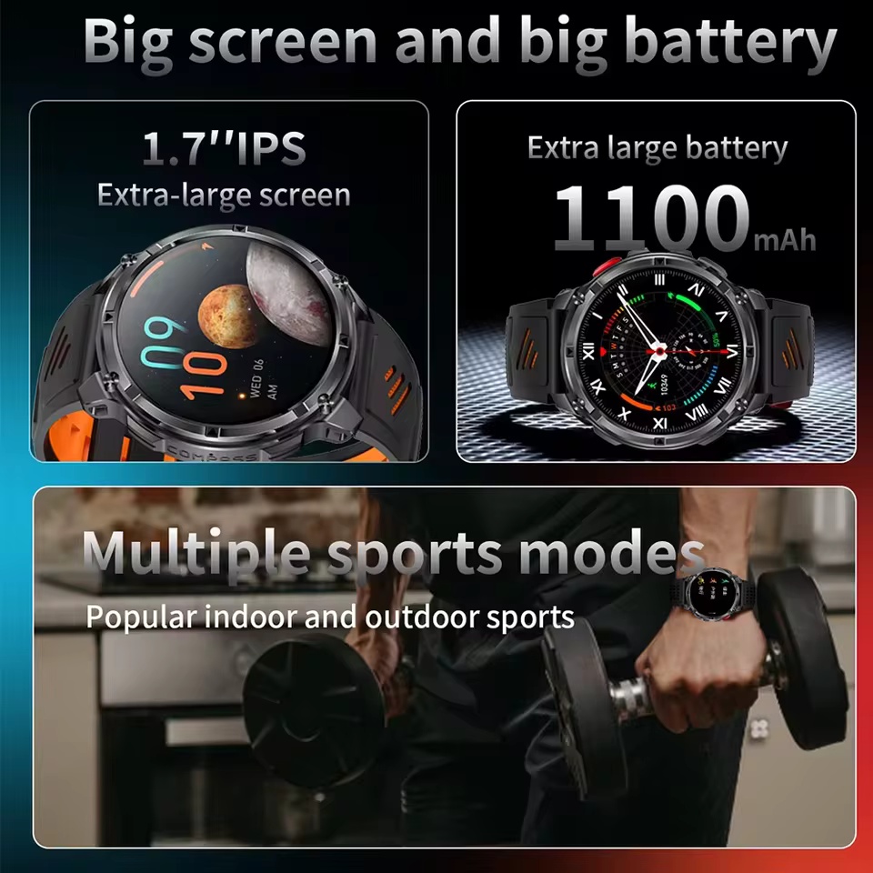 T-Rex3 Military Smartwatch da  - High Refresh Monitor recensione e prezzo